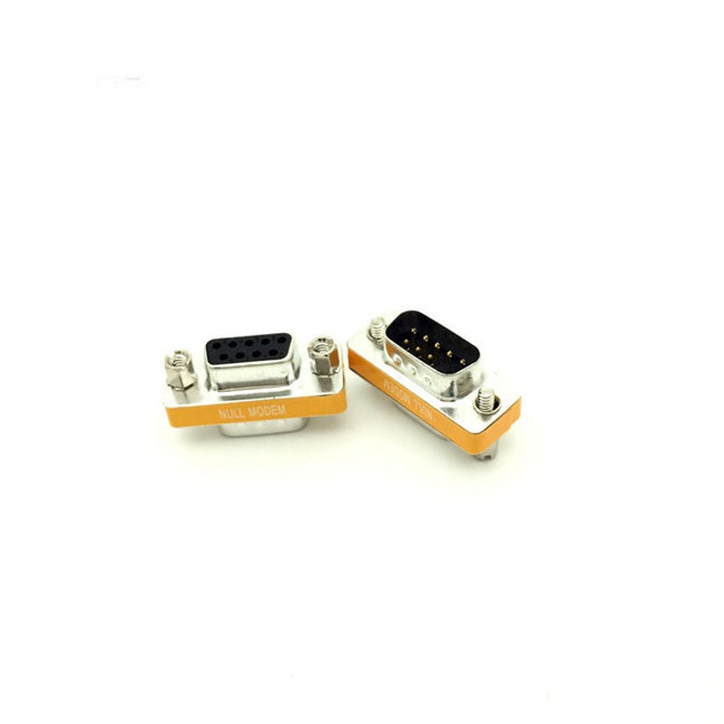 DB9 connectors 9pin null modems male to male mini adapter connector gender changer RS232 series connector