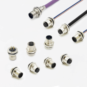 Supplier Sensor threaded coupling M12 PG type male cable plug IP67 metal shell straight M12 wire connector 5 pin with M12 cable