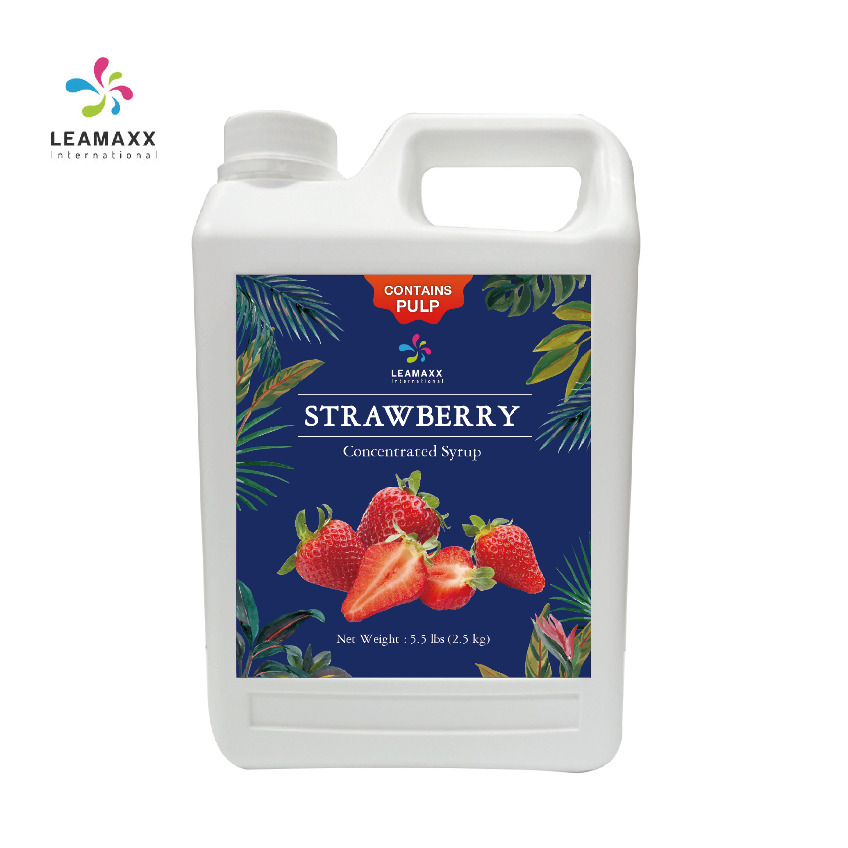 Taiwan Popular Premium Concentrated Fruit Syrup Juice Strawberry pulp Syrup for Bubble Milk Tea Drink