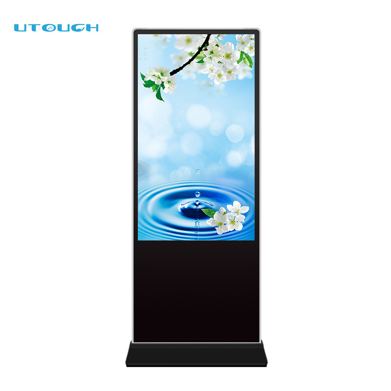 43 inch shopping mall digital advertising equipment floor stand led advertising display screen