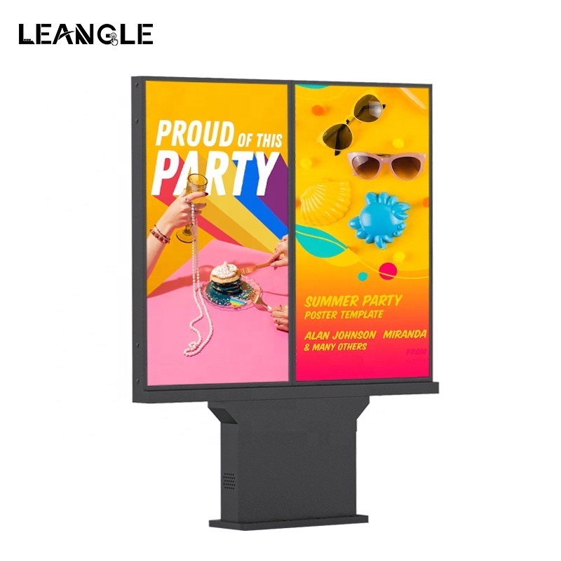 IP66 High Brightness 1000 - 5000 nit outdoor waterproof lcd totem screen kiosk digital signage window facing advertising display