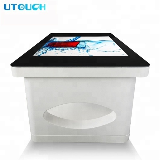 New Style 43'' interactive multi touch screen lcd coffee table on wheel