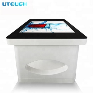 New Style 43'' interactive multi touch screen lcd coffee table on wheel