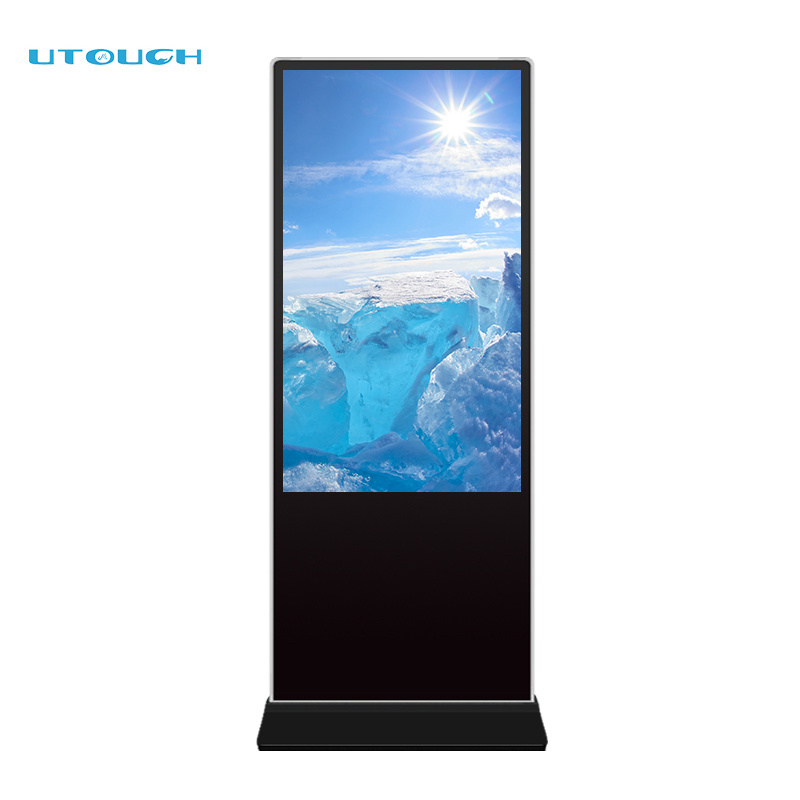 43 inch shopping mall digital advertising equipment floor stand led advertising display screen