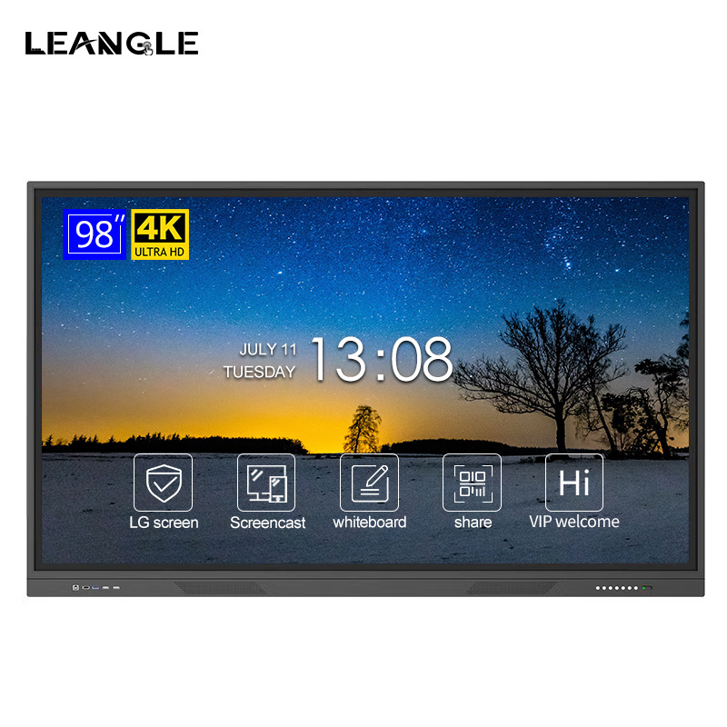 65-86 inches interactive whiteboard LCD touch screen TV 4k digital smart board with OPS dual operating system for education