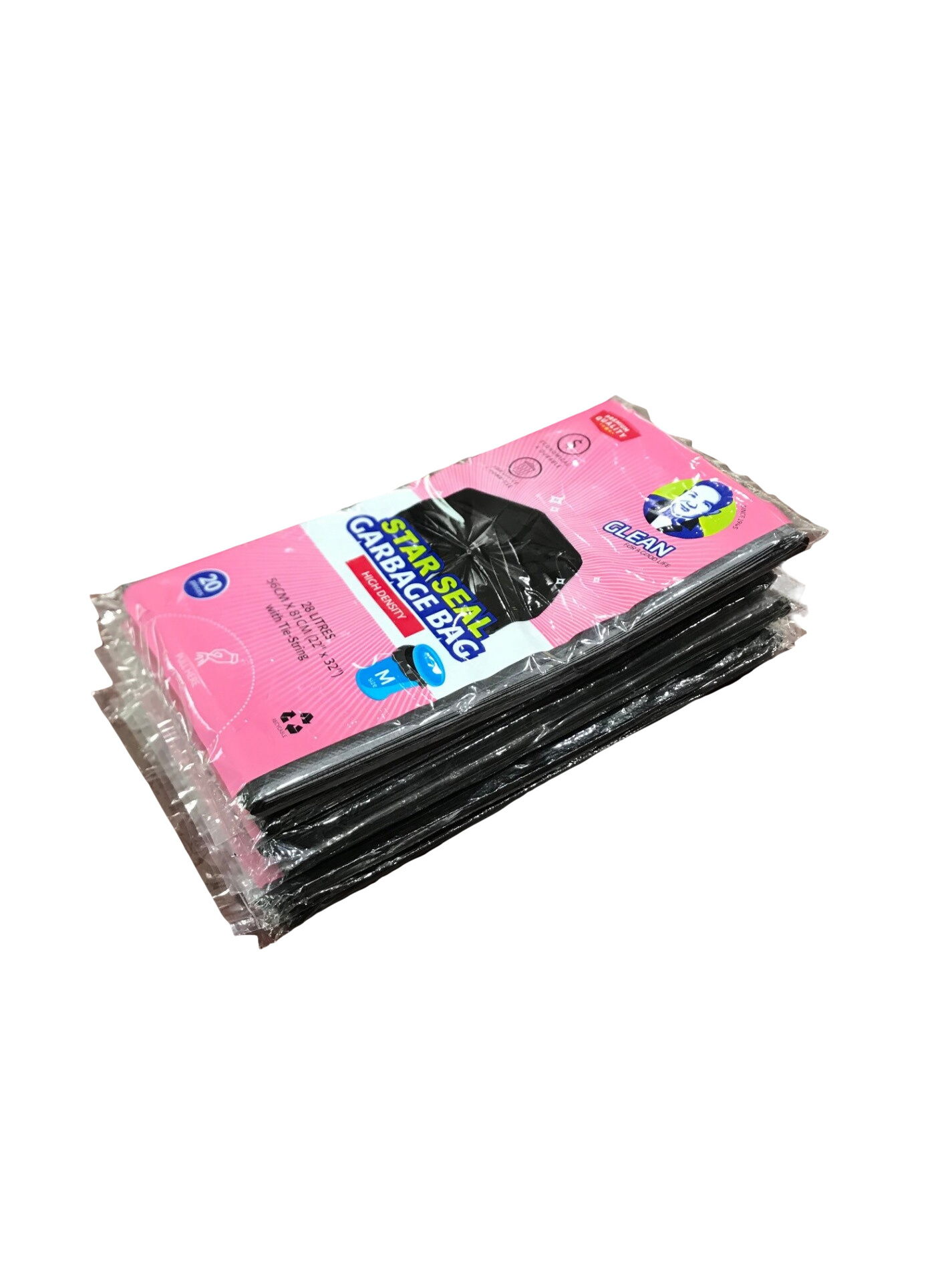 Economical, affordable, contractor heavy duty, reusable rubbish bag for household and factory with star seal