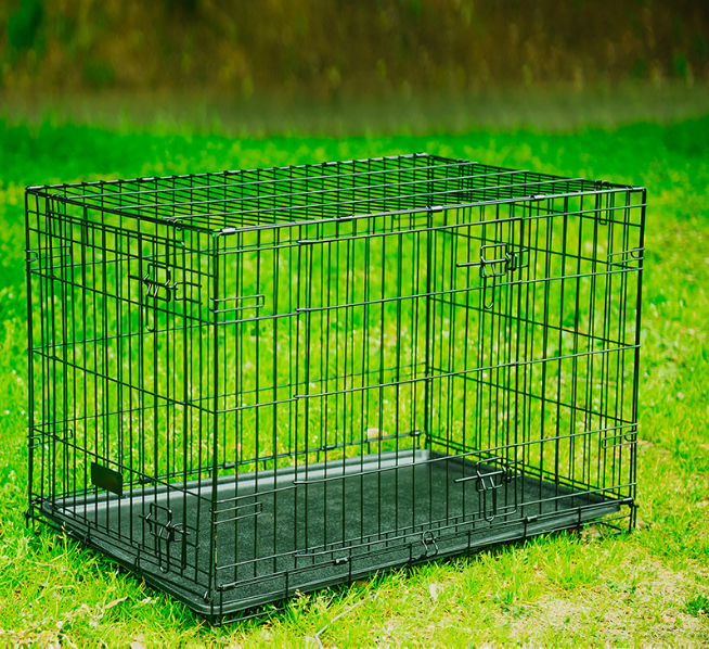 Foldable and Portable Iron Wire Metal Pet Dog Cage Large Dog Crate for Pet Dogs