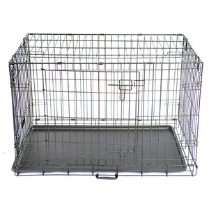 Foldable and Portable Iron Wire Metal Pet Dog Cage Large Dog Crate for Pet Dogs