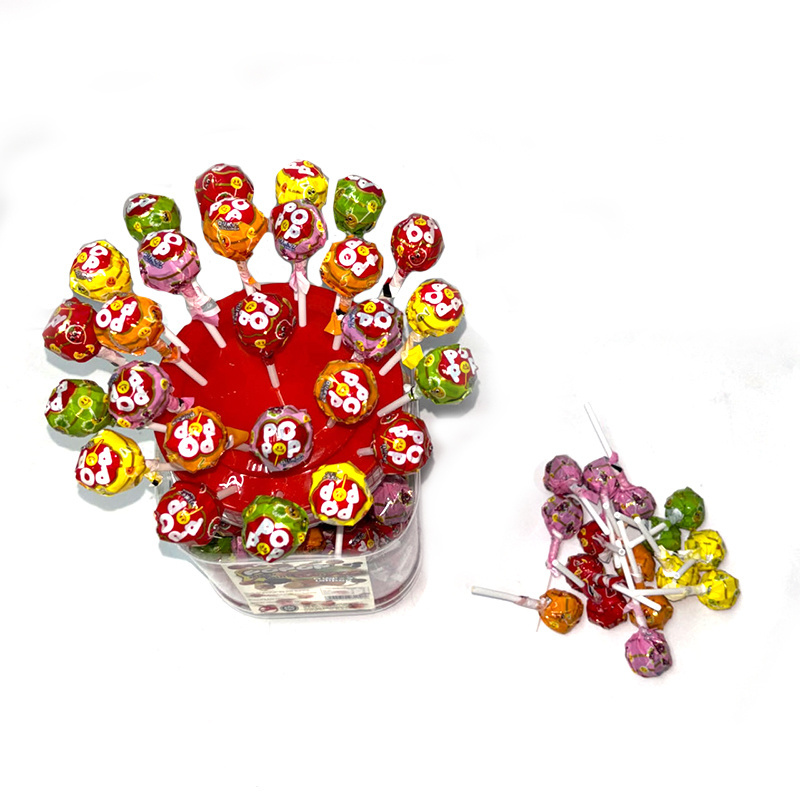 Malaysia Wholesales Popop Mixed Fruit Lollipop (1050gm x 12 Jar) Sweet and Tangy Sensation That Captivates Taste Buds