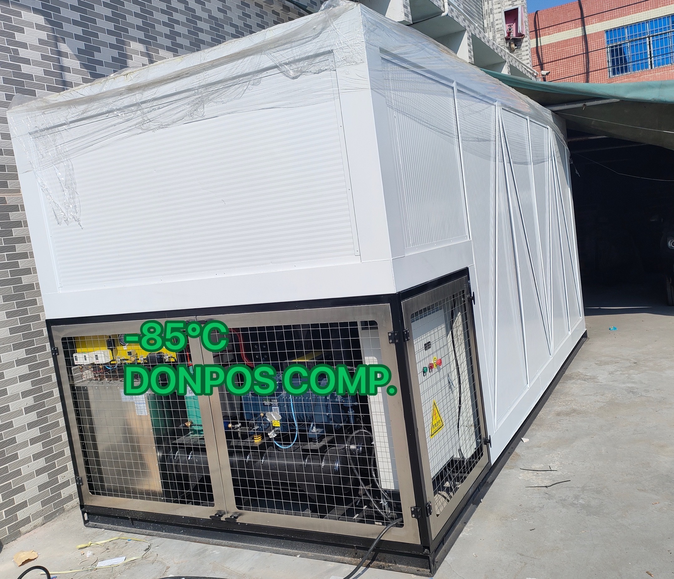 Bescool -60 Degree Mobile Cold Storage R134A Refrigerant Low-temperature Compressor Condensing Unit Engine Container Provided