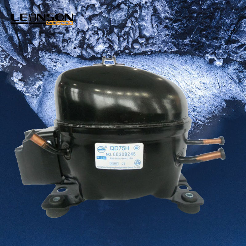 Factory wholesale R134a wansheng low back pressure compressor QD75Y mini refrigerator compressor