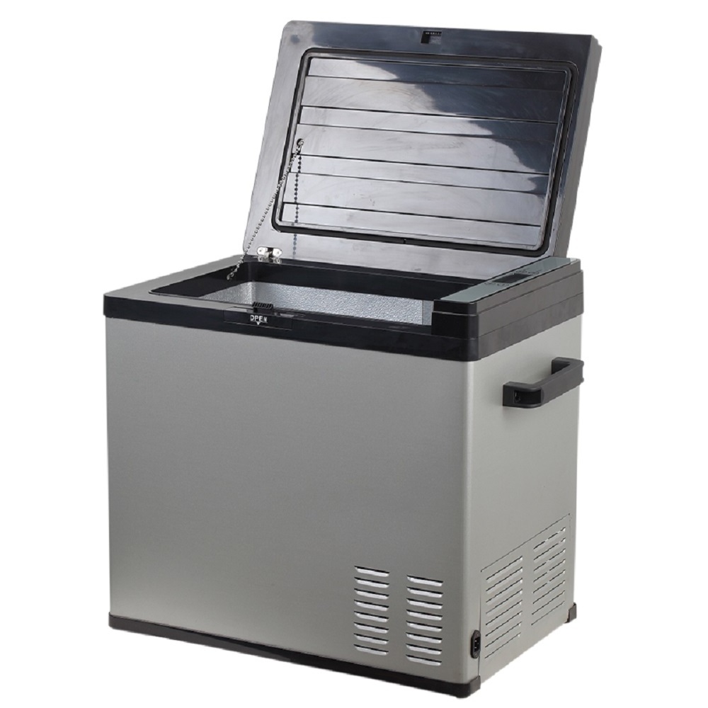 With LED Light Display 12V 240v Portable Camping Electric Cooler Box Refriger Car Cool And Warmer Fridge