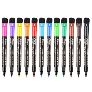 Amazon Hottest 12 colors erasable magnetic dry erase whiteboard marker set with bullet head for office and school