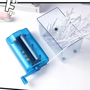 Manual Shredder paper cutter machine Mini portable shredder for secret papers and receipts