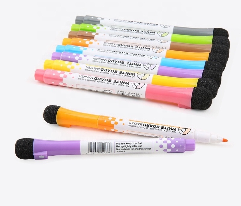 Gxin Muti-color dry erase magnetic whiteboard marker pen set with eraser