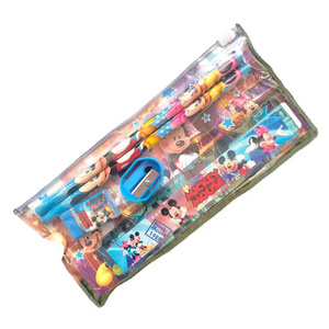 Student graduation stationery Gifts Children's cartoon kindergarten school supplies gift box set pvc zipper bag pencil