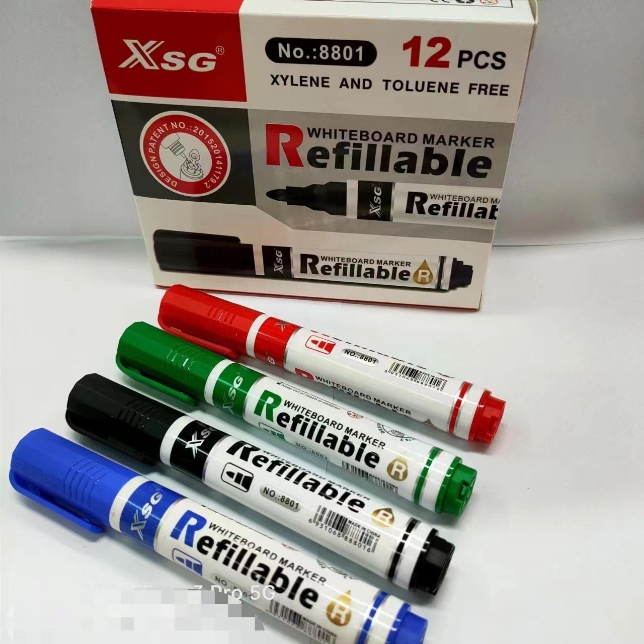 XSG non toxic easy to erase refillable whiteboard marker