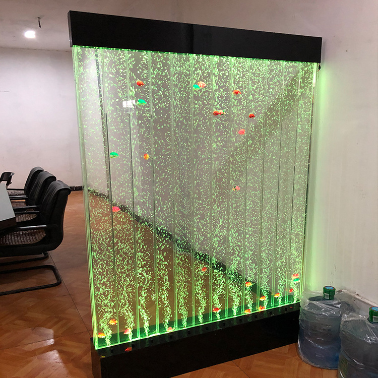 Customized Hot Sale Wall Mounted Led Bubble Water Wall Panels