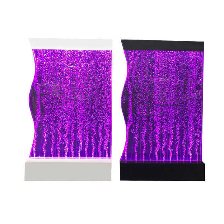 Eco-friendly materialcurved led backdrop water feature wall waterfall fountain water curtain bubble wall