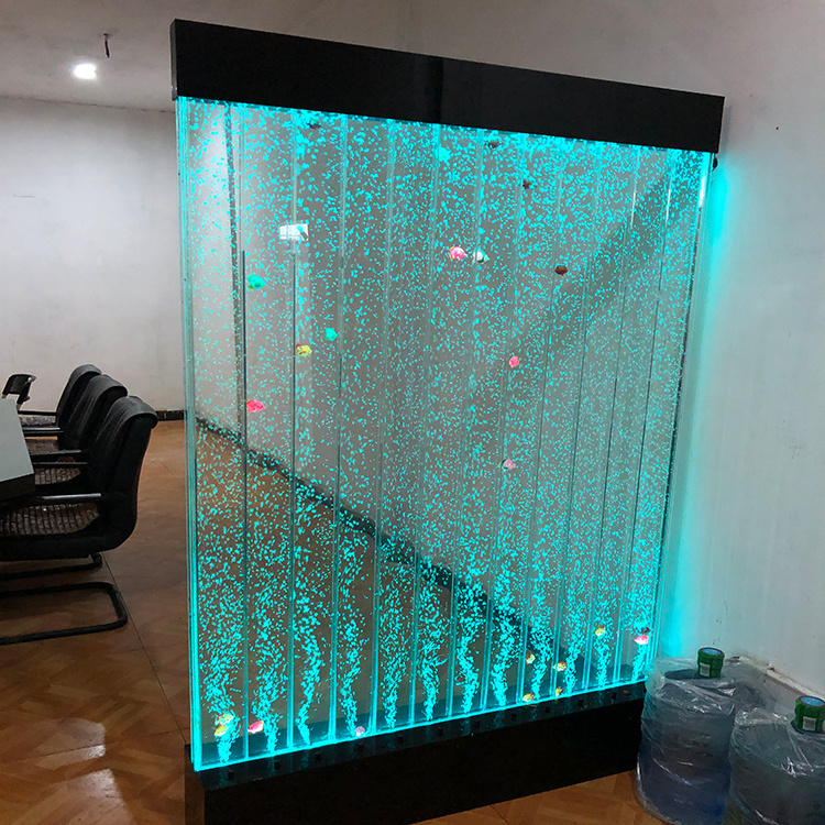 Customized Hot Sale Wall Mounted Led Bubble Water Wall Panels