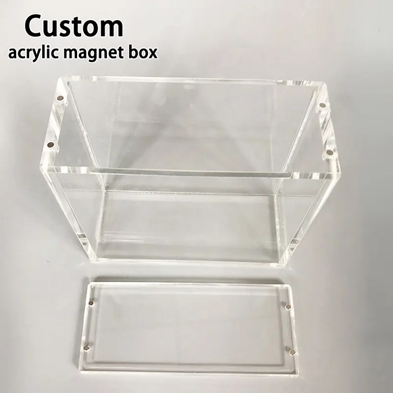 Custom Acrylic Box Clear Acrylic Display Case 5side Box With Lid/sliding Lid Or Base Plexiglass Acrylic Box Cube For Food Rose