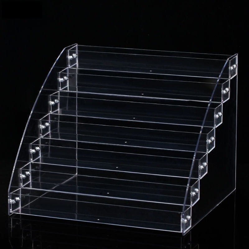 Customized Acrylic Display Risers,Clear Rectangle Stands Shelf For Display Gift Card Countertop Display Rack