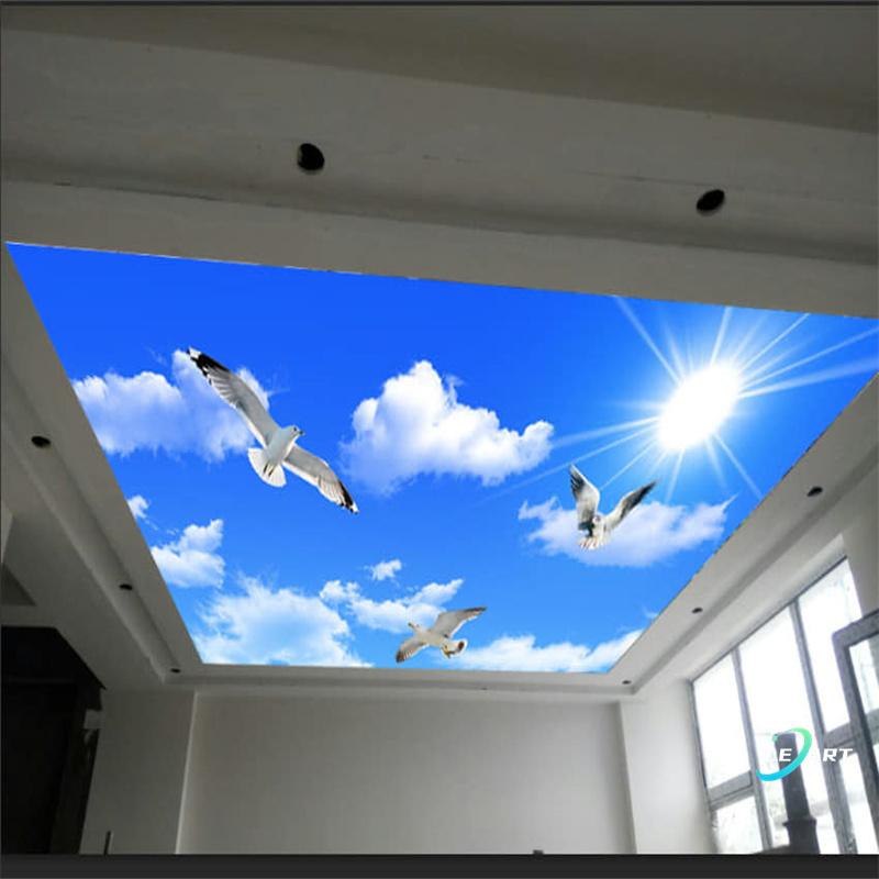 Lowest Price Guaranteed Quality decorative film 3d uv printed pvc stretch 2x2 ceiling tiles for restaurant