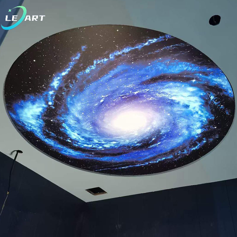 Interior decorative Modern False roof ceiling tiles 3d starry sky printed stretch ceilings film design for house living pop room