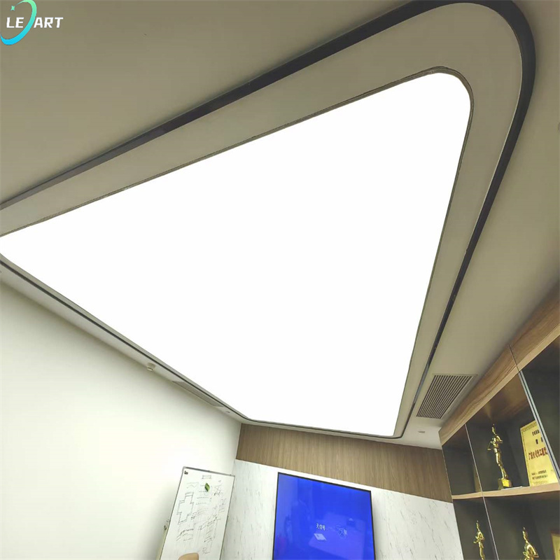 New Arrivals Bathroom Suspended Led Plafond Transparent False Fabric Stretch Ceiling Covering Material