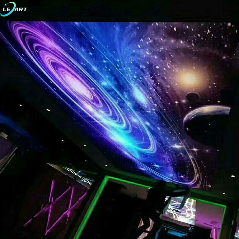 low-cost ceiling decors pvc membrane sheet acrylic Diy Led Fiber Optic Star Effect False Ceiling Decorative