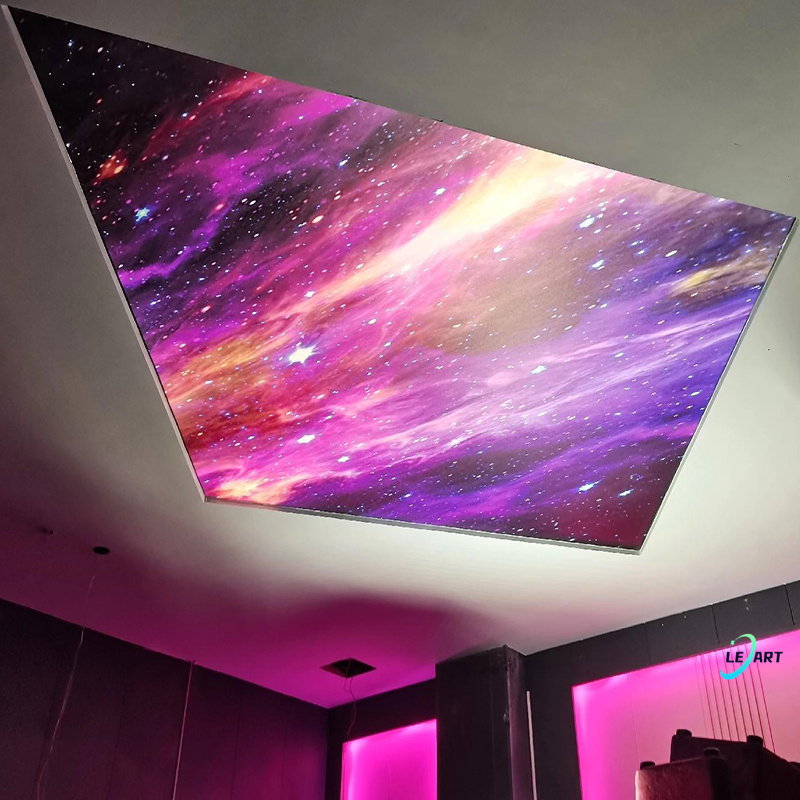 Not self adhesive membrane pvc stretch ceiling led diffuse light system for ceiling decor