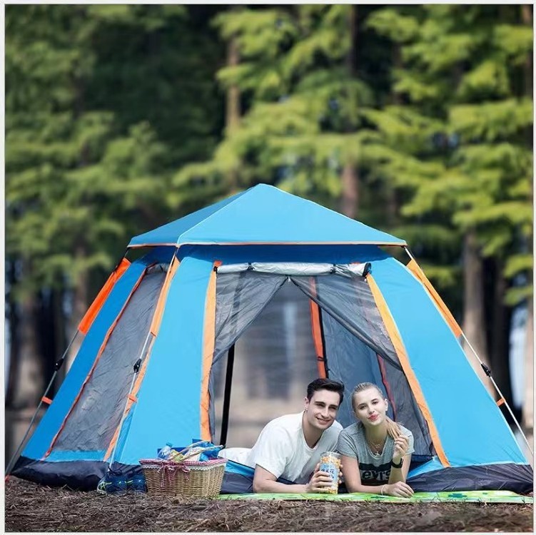 Outdoor Camping Tent With 2 Rooms 1 Living Room Waterproof Extra Large Space 12 Persons Tent Family Tent