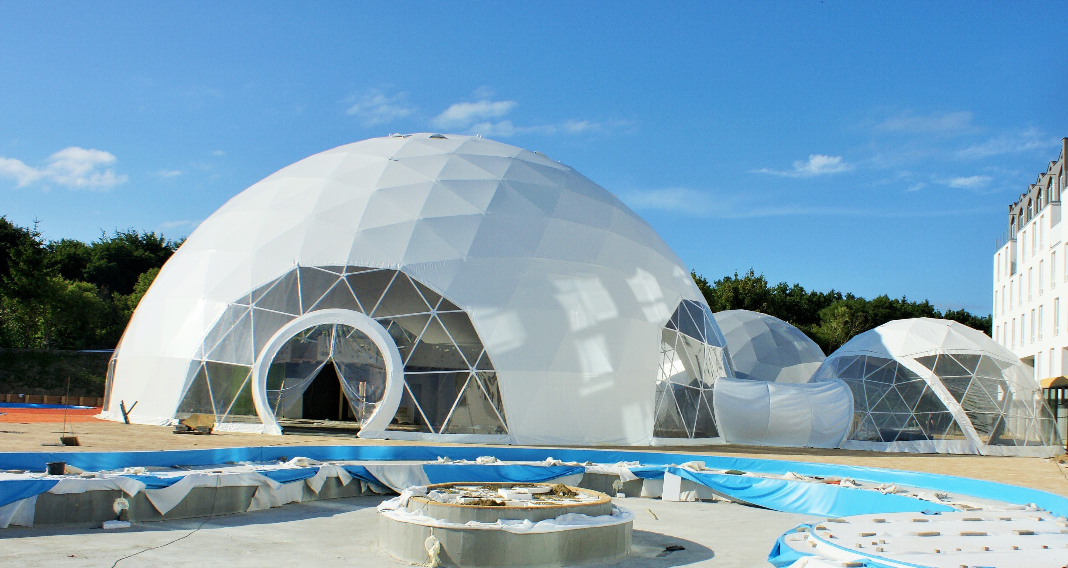 White Outdoor Party big Geodesic Dome Sphere Tent Factory for Sale