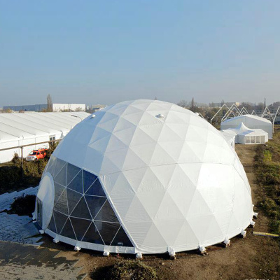 Luxury camping geodesic dome transparent greenhouse igloo tent