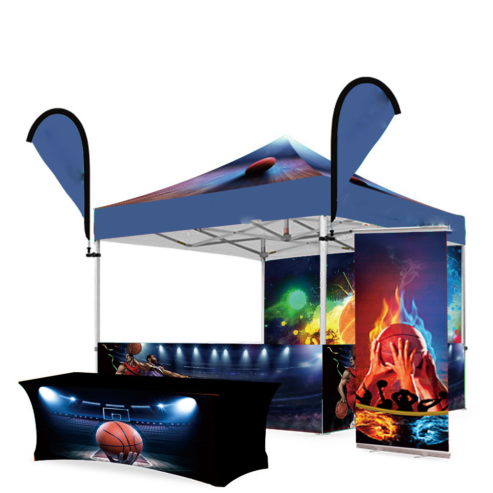 China Manufacturer Gazebo Canopi Tent 10X10 10X20 Pop Up Customized Aluminum Frame Trade Show Tent