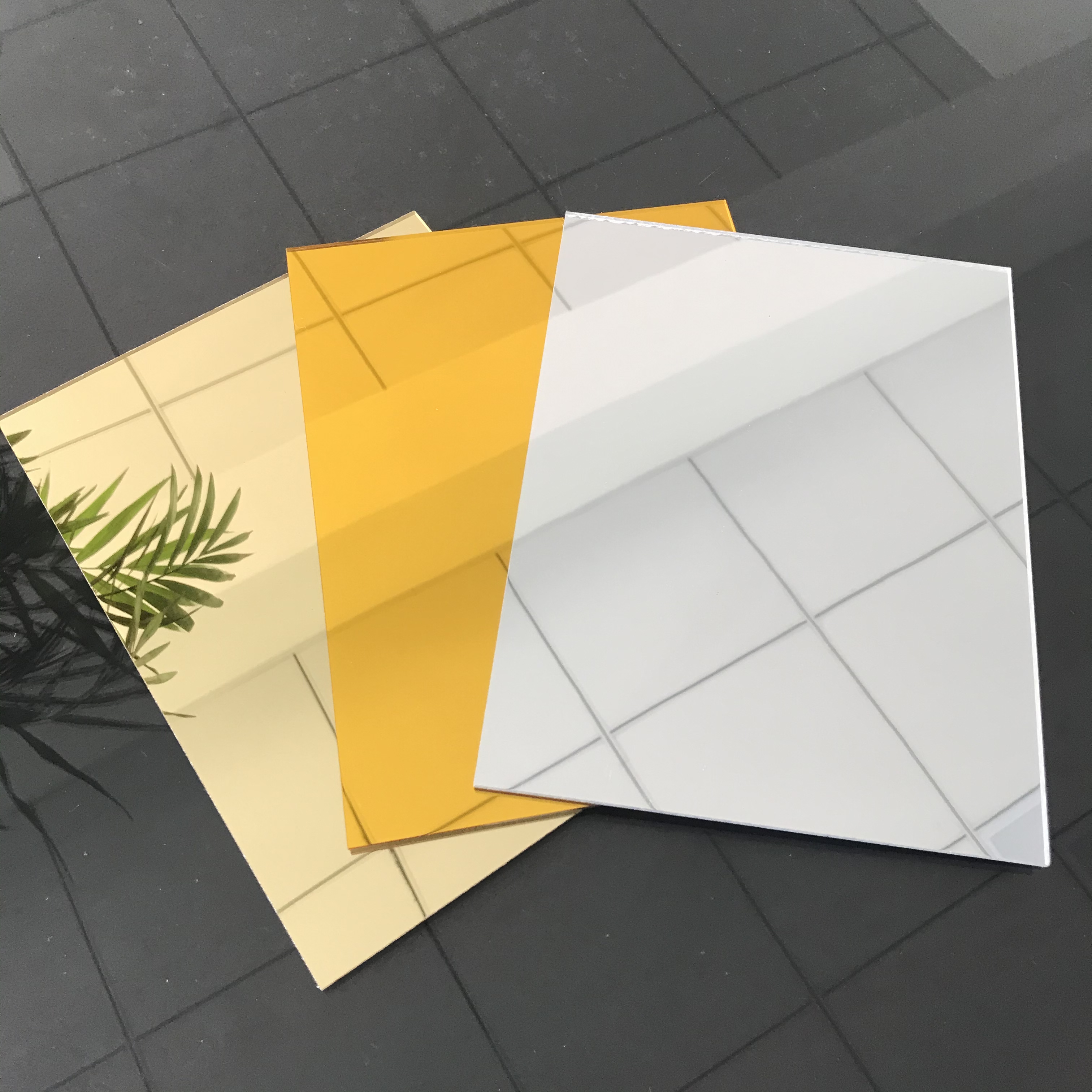 golden 1mm acrylic mirror sheet for decoration 4x6ft 4x8ft 2mm 3mm self adhesive plexi glass acrylic mirror