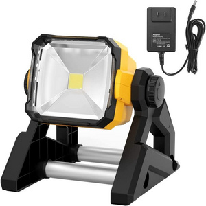 LED Work Light, 20W 3500LM Cordless/Corded Camping Light Compatible with Dewalt 20V Makita 18V Ryobi 18V Black&Decker 20V Batter