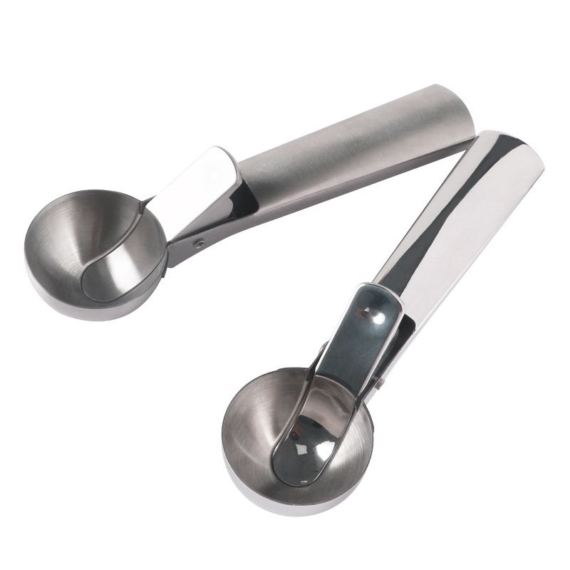 Leatchliving latest version Mirror polishing stainless steel 304 ice cream scoop bottom has a leak hole Dishwasher safe