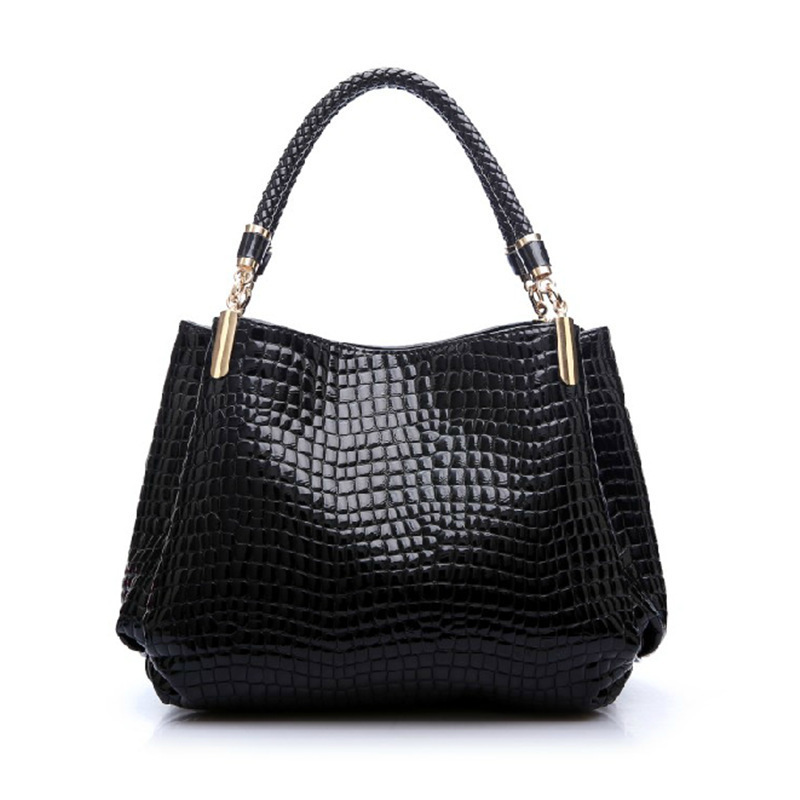 New fashion pu leather luxury crocodile handbag ladies crossbody shoulder bag women's handbag designer tote bags woman handbag