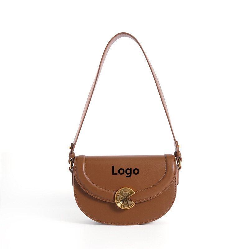 New factory custom bags for women leather handbags brand shoulder bag with hardware design