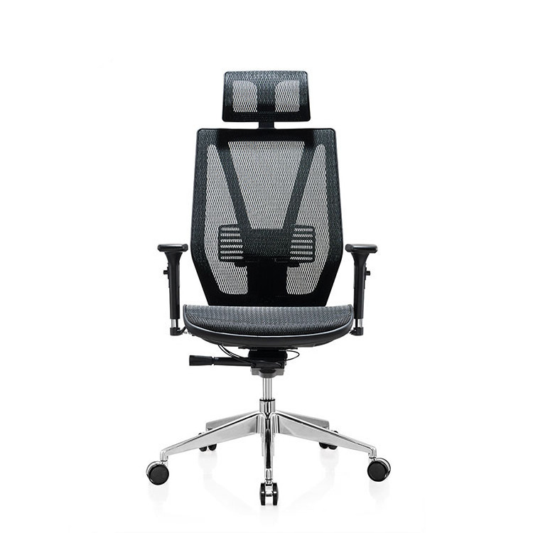 Foshan Home Furniture Manufacturer High Back Ergo Mesh Office Chairs with Adjustable Lumbar Support