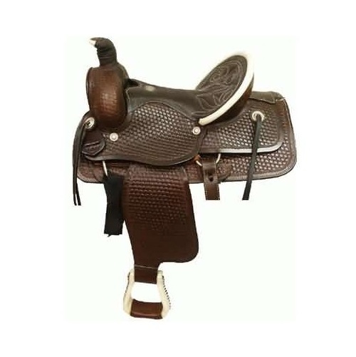 Genuine Leather Western Horse Riding Saddle