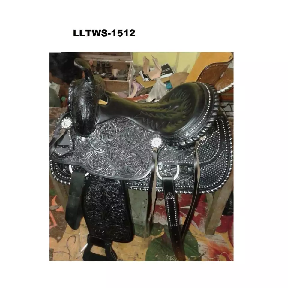 Factory Price Genuine Leather Western Saddle Pad Trendy Designed Horse Racing Breathable Saddle Pad For Sale