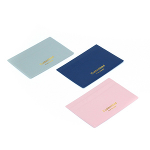 high quality custom slim card holder luxury pu leather personalized card holder business card holders