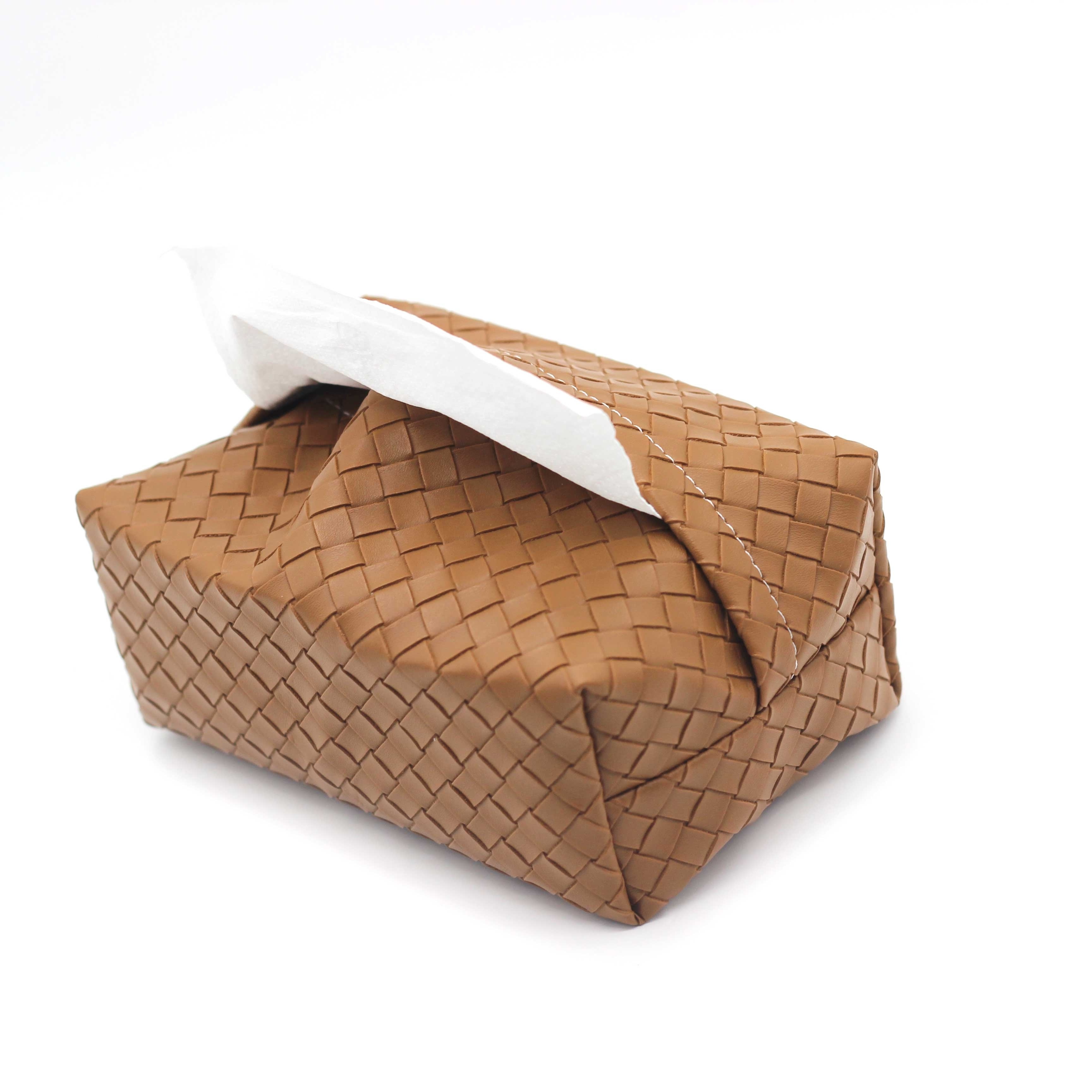 hot customized logo leather tissue box,paper drawer,hotel pu paper holder for car hotel home