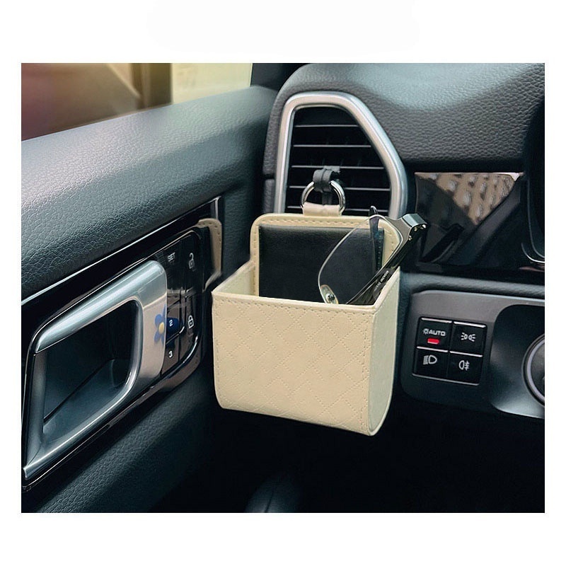 Japanese and Korean car storage box mobile phone lipstick lighter multi-functional car storage hanging bags