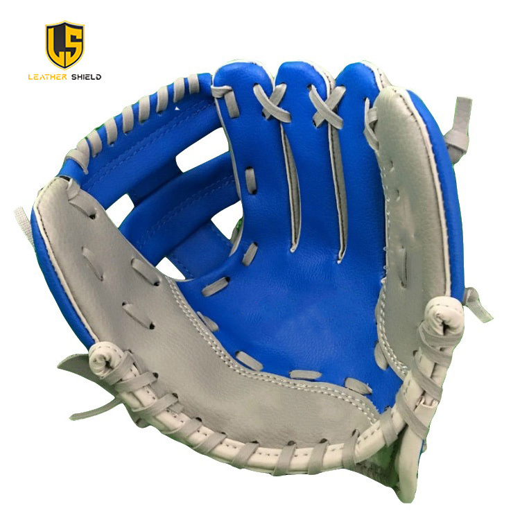 Customized Logo Professional High Quality Genuine Leather Baseball Gloves Leather Shield