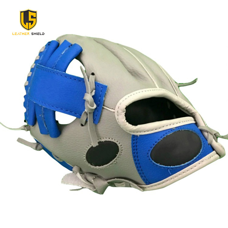 Customized Logo Professional High Quality Genuine Leather Baseball Gloves Leather Shield