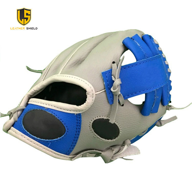 Customized Logo Professional High Quality Genuine Leather Baseball Gloves Leather Shield