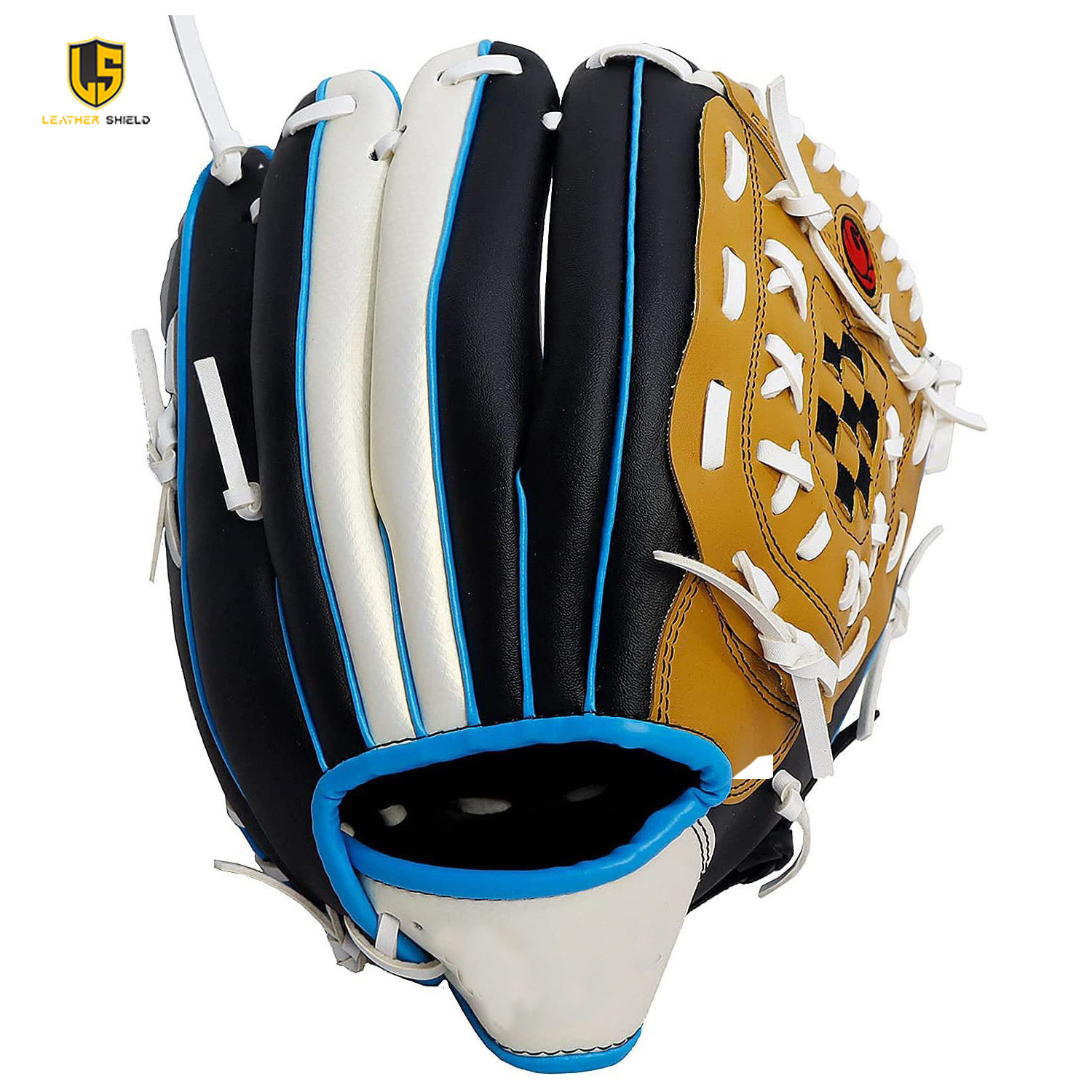 High quality 8.5 inches youth leather baseball softball  goalkeeper gloves